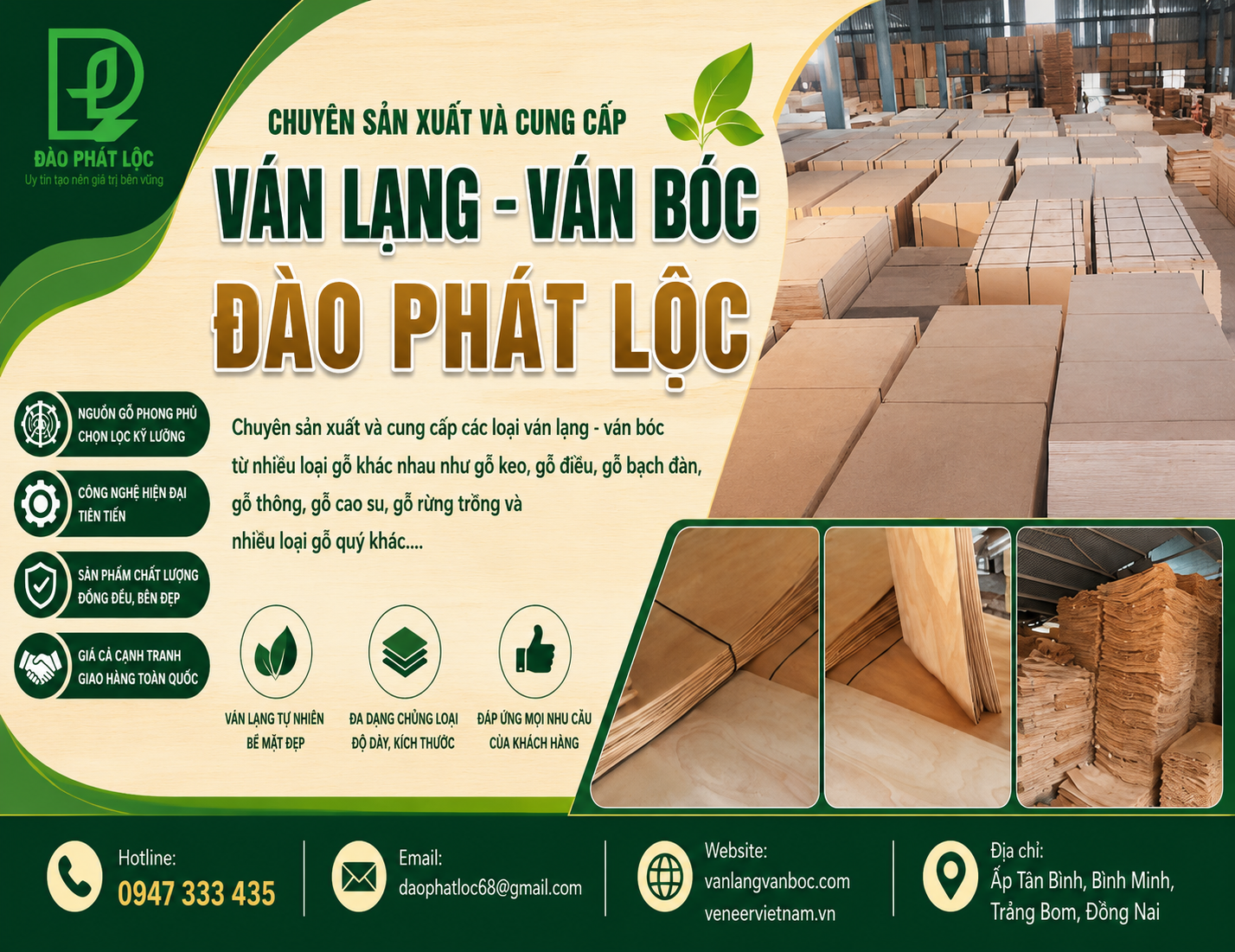 Chuyên Cung Cấp Ván Lạng, Ván Bóc Số Lượng Lớn Trên Toàn Quốc